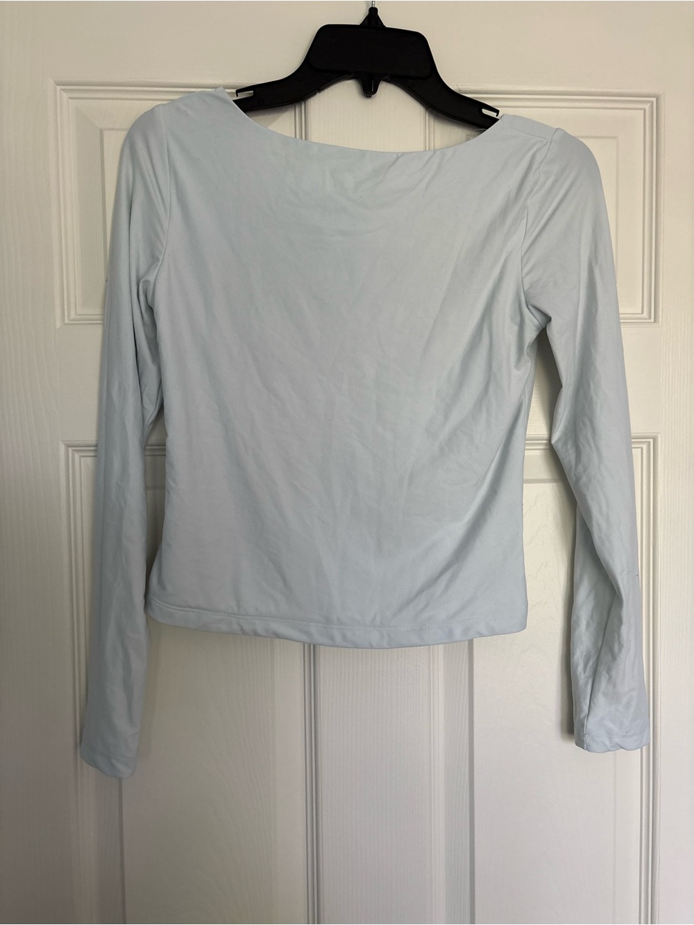 wild fable Pale Blue Long Sleeve Boatneck Top